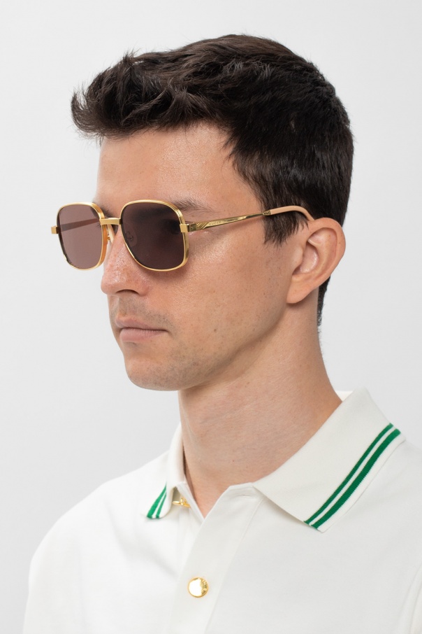 Logo sunglasses Gucci - SchaferandweinerShops Japan - SUNGLASS & HARIKO  EYEWEAR STAND TIGER ¥38